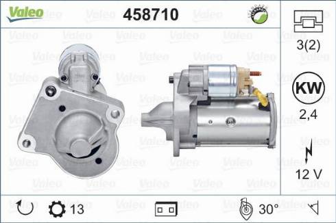 Valeo 458710 - Стартер autosila-amz.com