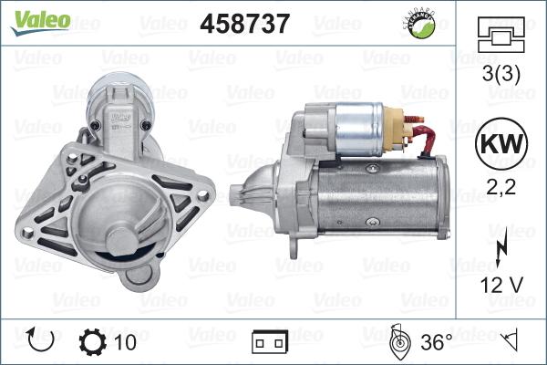 Valeo 458737 - Стартер autosila-amz.com