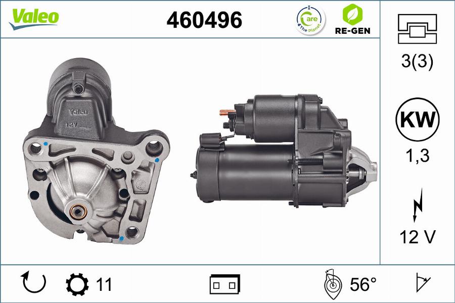 Valeo 460496 - Стартер autosila-amz.com