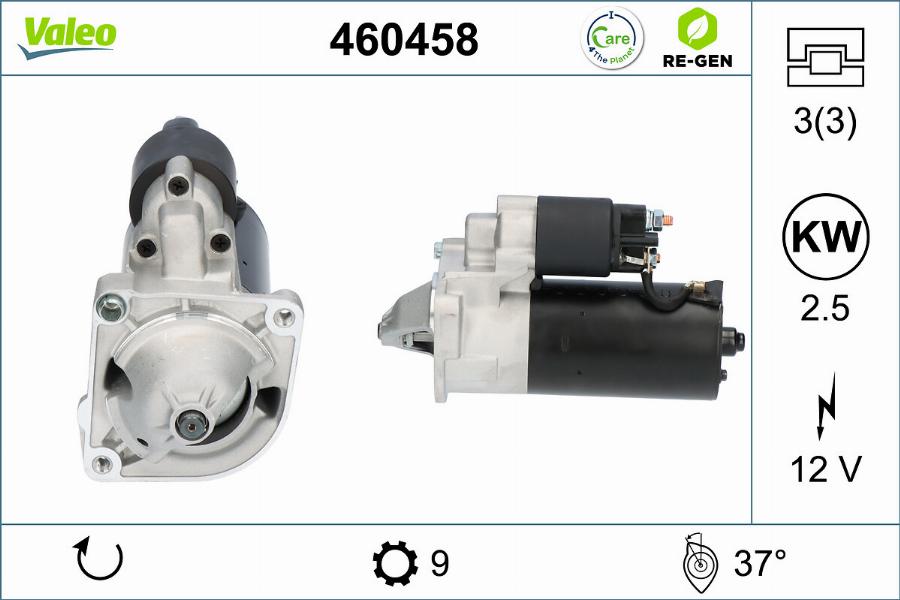 Valeo 460458 - Стартер autosila-amz.com