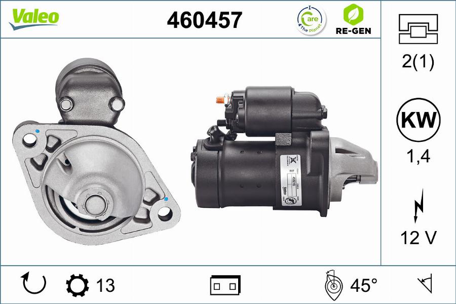 Valeo 460457 - Стартер autosila-amz.com