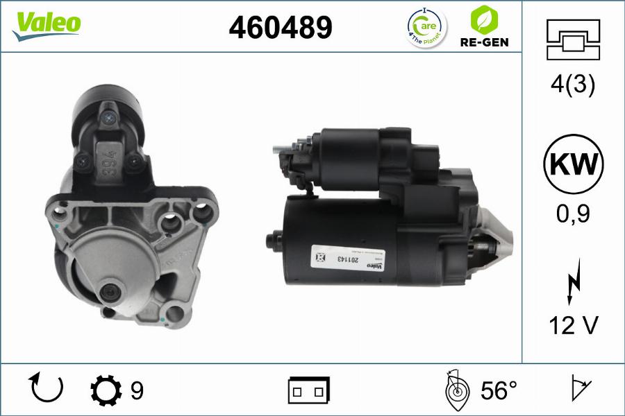 Valeo 460489 - Стартер autosila-amz.com