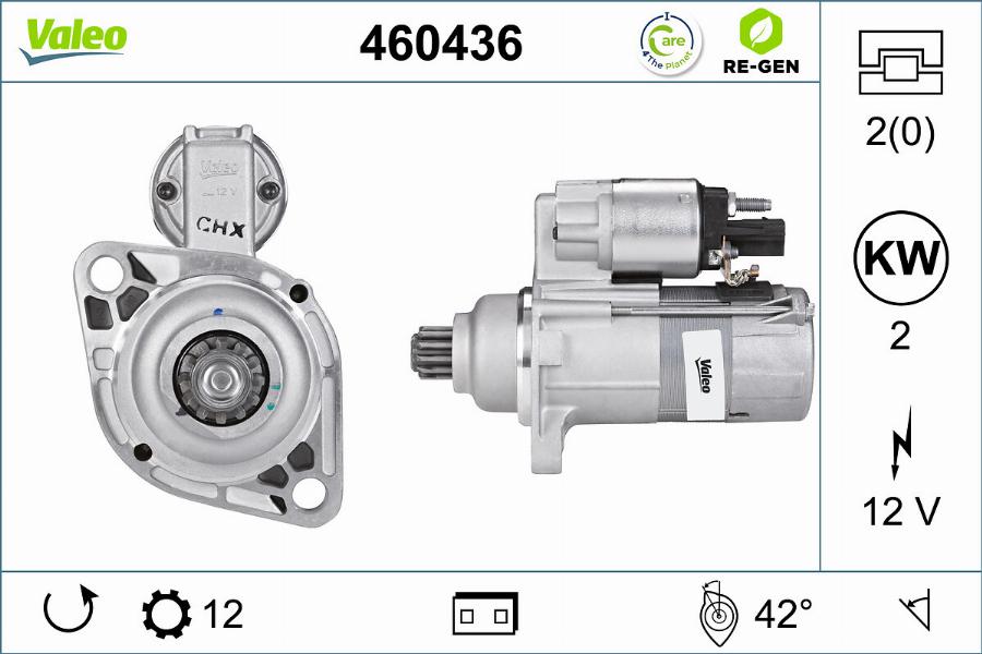 Valeo 460436 - Стартер autosila-amz.com