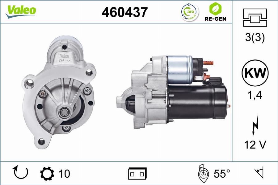 Valeo 460437 - Стартер autosila-amz.com