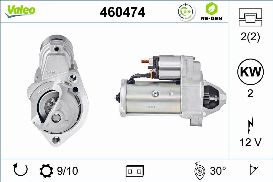 Valeo 460474 - Стартер autosila-amz.com