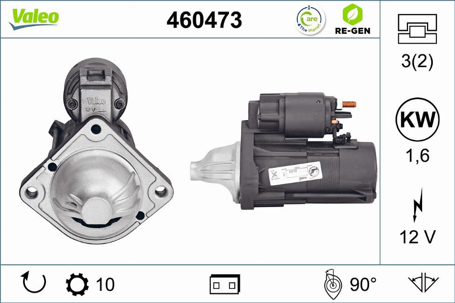 Valeo 460473 - Стартер autosila-amz.com