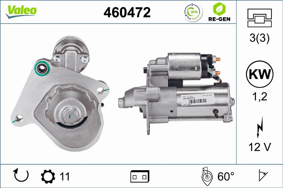 Valeo 460472 - Стартер autosila-amz.com