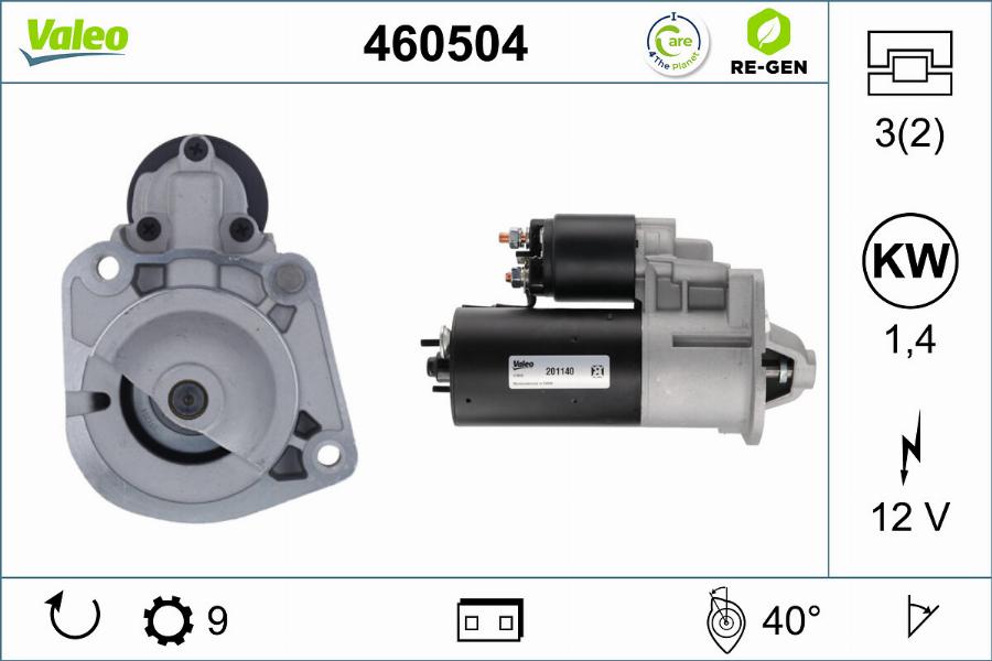 Valeo 460504 - Стартер autosila-amz.com