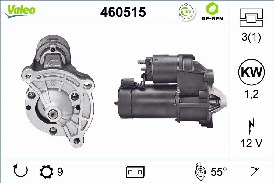 Valeo 460515 - Стартер autosila-amz.com