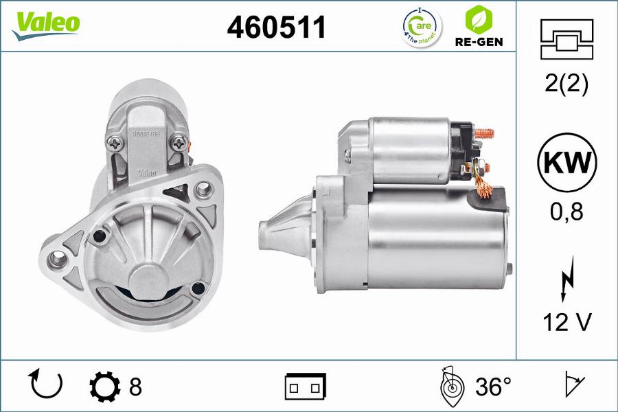 Valeo 460511 - Стартер autosila-amz.com