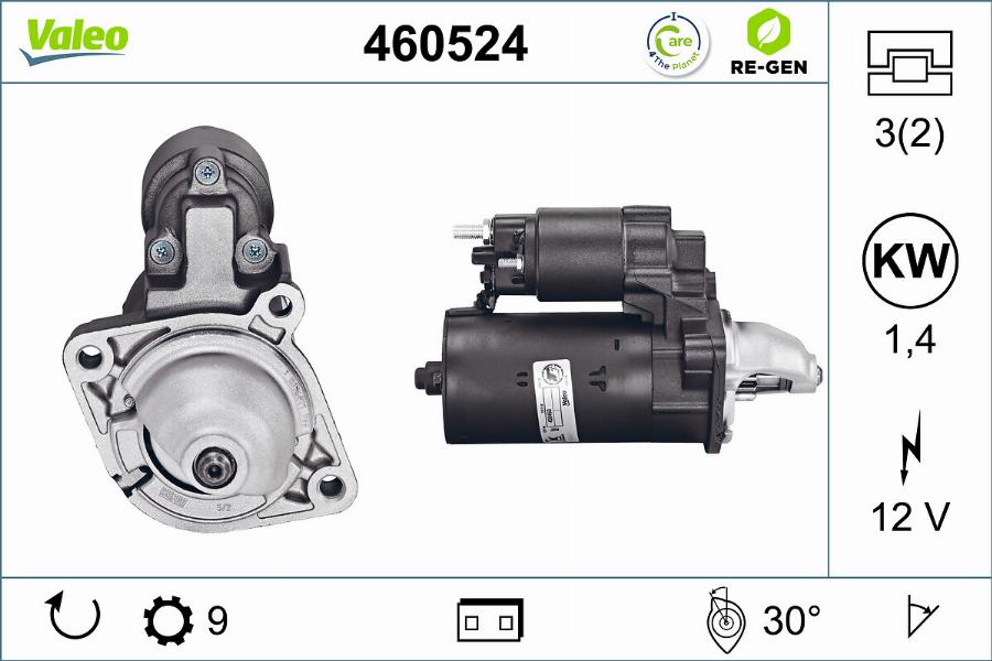 Valeo 460524 - Стартер autosila-amz.com