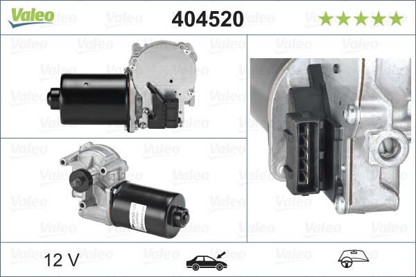 Valeo 404520 - Двигатель стеклоочистителя autosila-amz.com