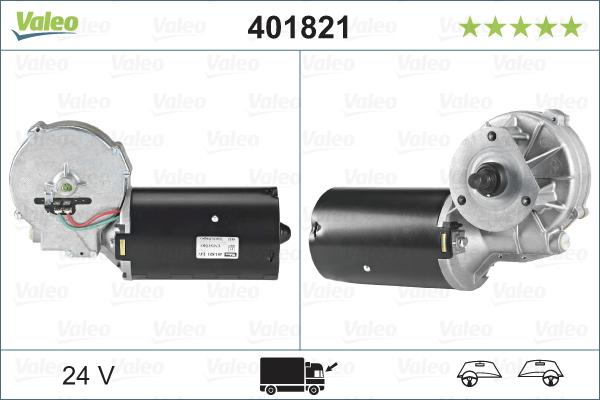 Valeo 401821 - Двигатель стеклоочистителя autosila-amz.com