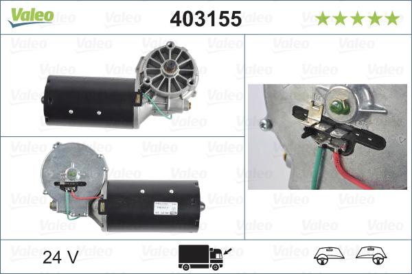 Valeo 403155 - Двигатель стеклоочистителя autosila-amz.com