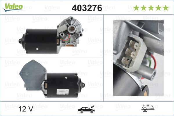 Valeo 403276 - Двигатель стеклоочистителя autosila-amz.com