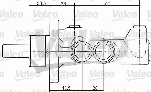 Valeo 402066 - Главный тормозной цилиндр autosila-amz.com