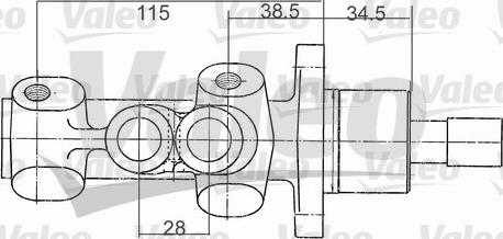 Valeo 402190 - Главный тормозной цилиндр autosila-amz.com