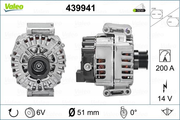 Valeo 439941 - Генератор autosila-amz.com