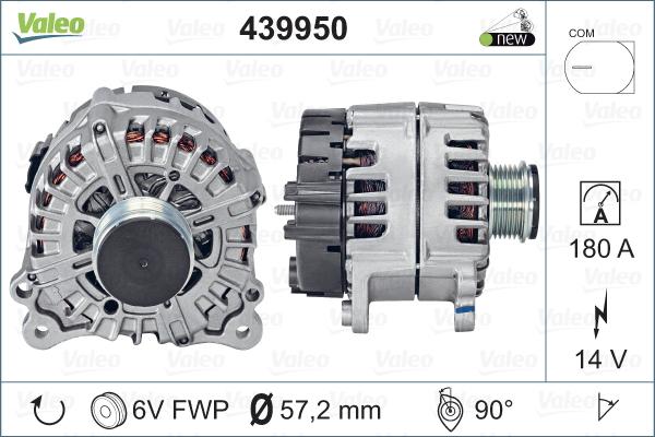 Valeo 439950 - Генератор autosila-amz.com