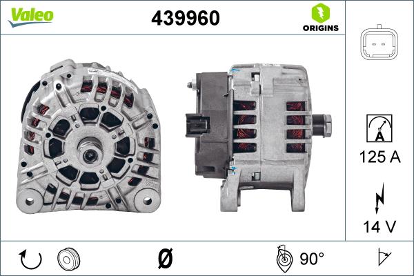 Valeo 439960 - Генератор autosila-amz.com