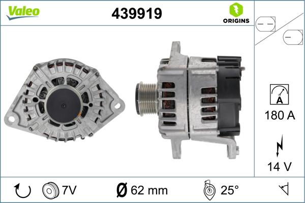 Valeo 439919 - Генератор autosila-amz.com