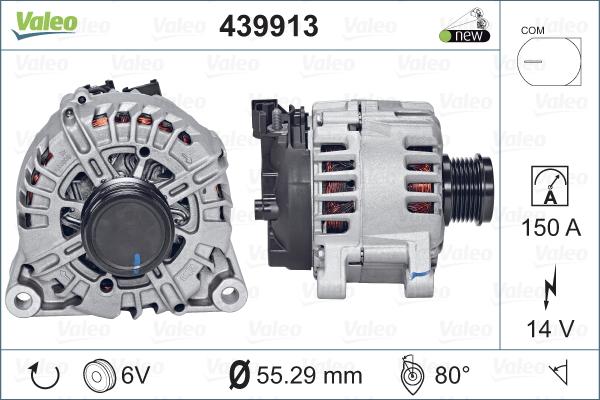 Valeo 439913 - Генератор autosila-amz.com