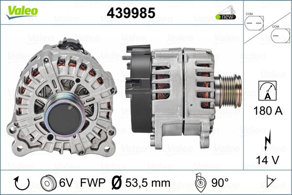 Valeo 439985 - Генератор autosila-amz.com