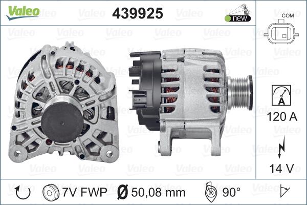 Valeo 439925 - Генератор autosila-amz.com