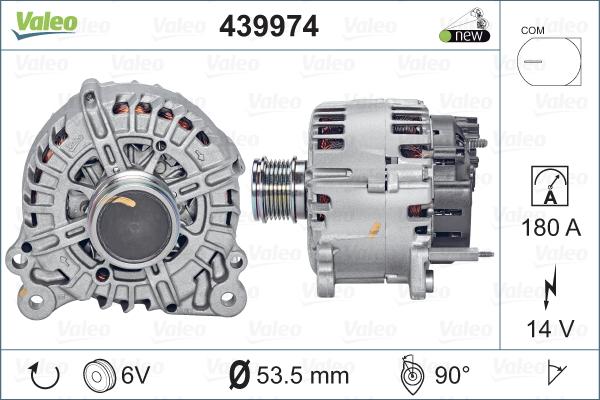 Valeo 439974 - Генератор autosila-amz.com