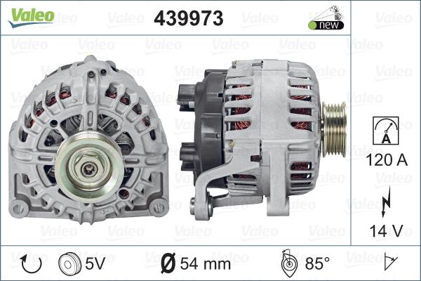 Valeo 439973 - Генератор autosila-amz.com