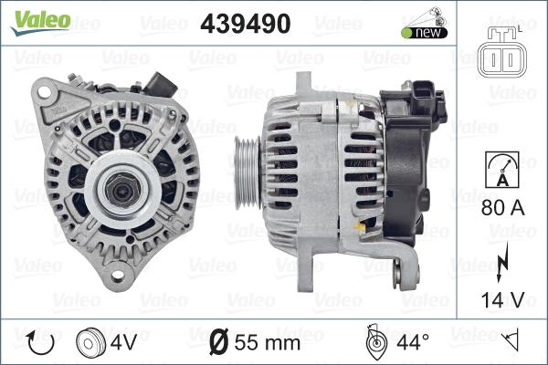 Valeo 439490 - Генератор autosila-amz.com