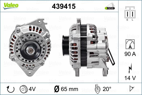 Valeo 439415 - Генератор autosila-amz.com