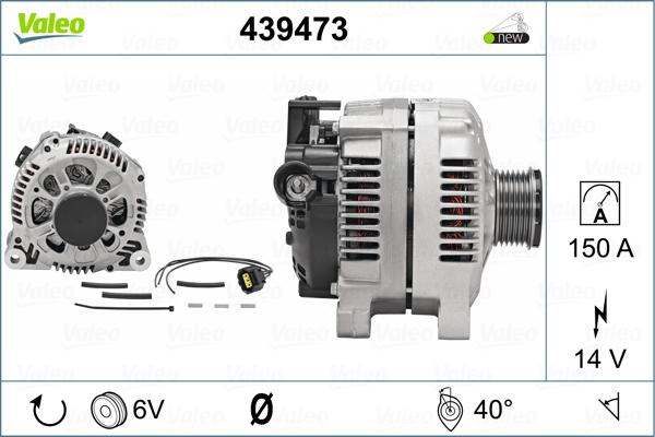 Valeo 439473 - Генератор autosila-amz.com