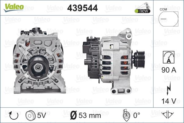 Valeo 439544 - Генератор autosila-amz.com