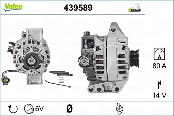 Valeo 439589 - Генератор autosila-amz.com