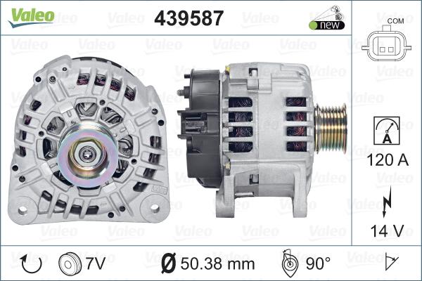 Valeo 439587 - Генератор autosila-amz.com