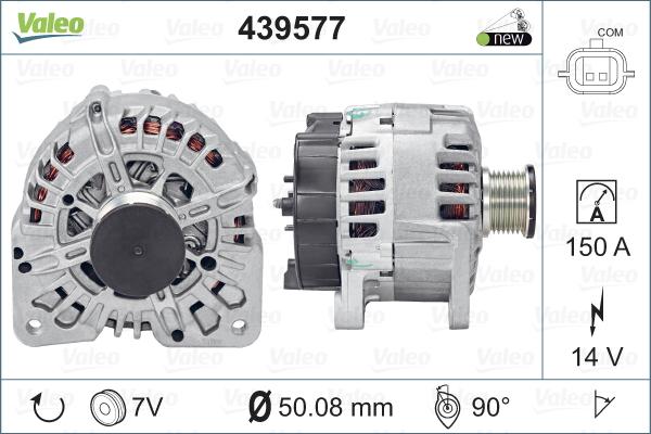 Valeo 439577 - Генератор autosila-amz.com