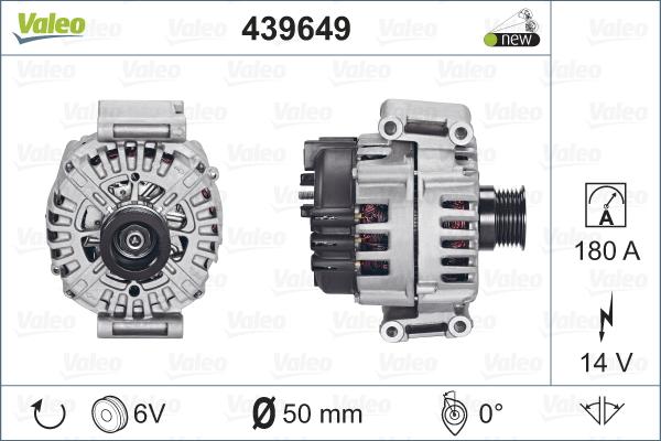 Valeo 439649 - Генератор autosila-amz.com