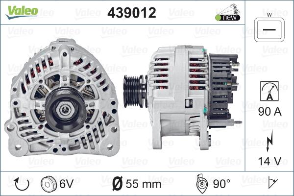 Valeo 439012 - Генератор autosila-amz.com