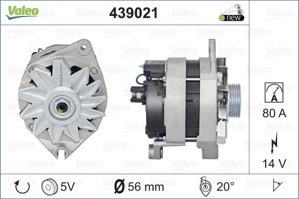 Valeo 439021 - Генератор autosila-amz.com