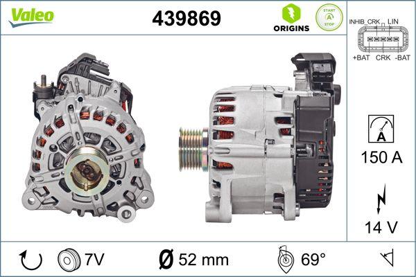 Valeo 439869 - Пусковой генератор autosila-amz.com