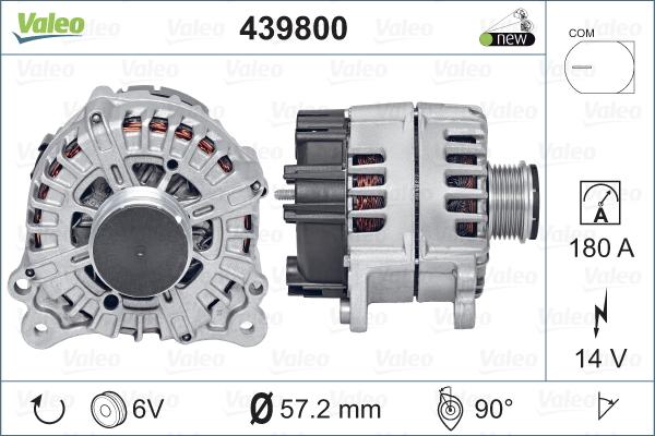 Valeo 439800 - Генератор autosila-amz.com