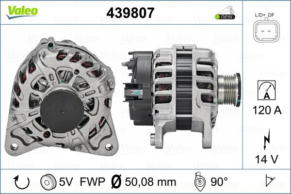 Valeo 439807 - Генератор autosila-amz.com