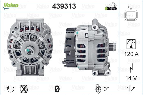 Valeo 439313 - Генератор autosila-amz.com