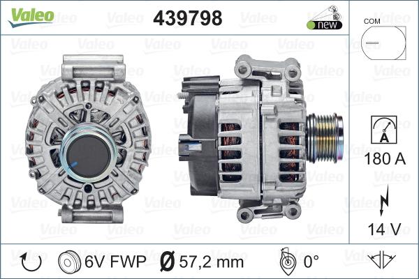 Valeo 439798 - Генератор autosila-amz.com