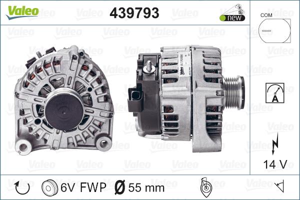 Valeo 439793 - Генератор autosila-amz.com