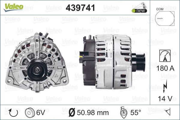 Valeo 439741 - Генератор autosila-amz.com