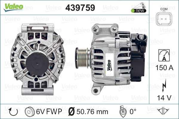 Valeo 439759 - Генератор autosila-amz.com