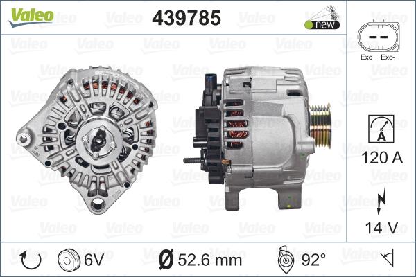 Valeo 439785 - Пусковой генератор autosila-amz.com