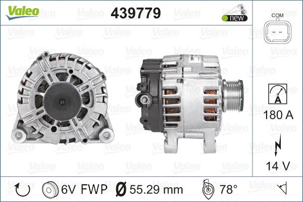 Valeo 439779 - Генератор autosila-amz.com